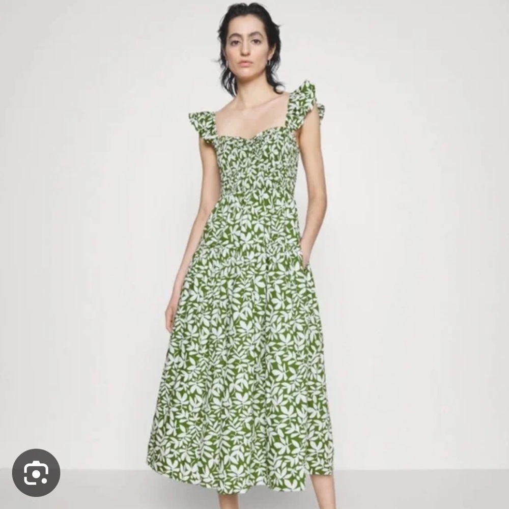 Abercrombie & Fitch Green Floral Dress